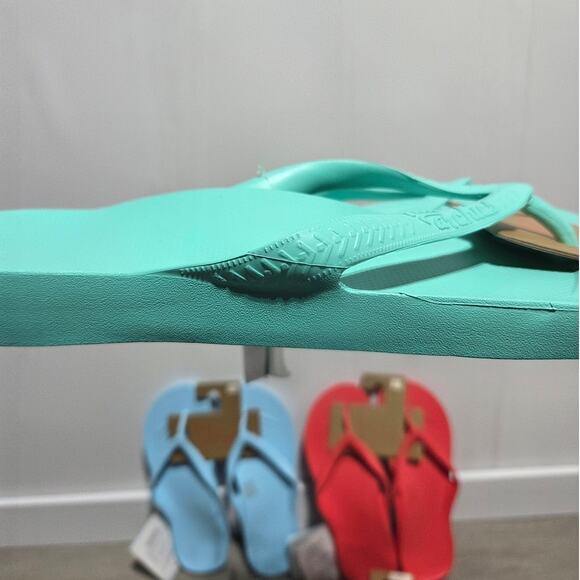 Archies Arch Support Flip Flops Blue Red & Green Many Sizes NWT - Picture 10 of 10